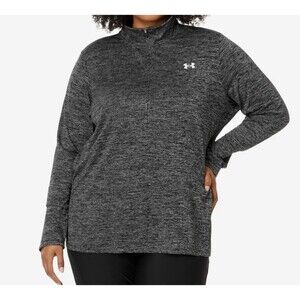 Under Armour Plus Size Tech 1/2 Zip Twist Black/White Size 3XL New With Tags